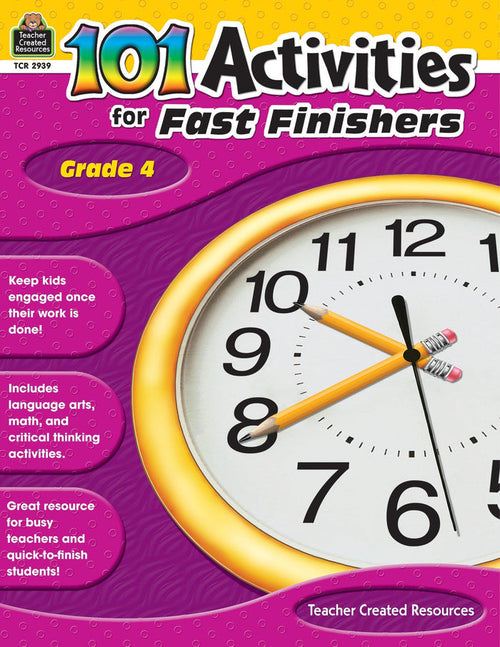 101 Activities For Fast Finishers Grd 4 Ebook
