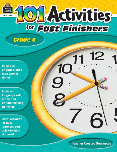 101 Activities For Fast Finishers Grd 6 Ebook