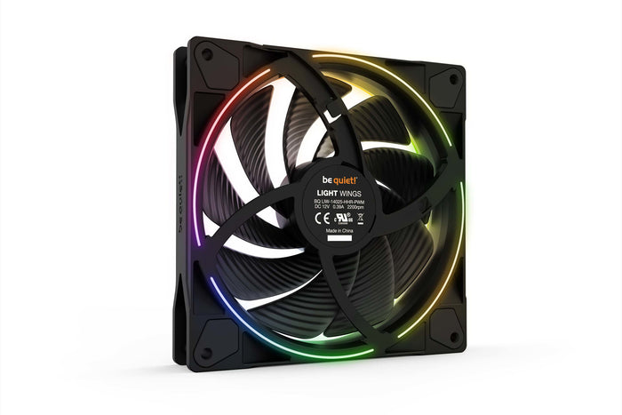 be quiet! Light Wings 140mm ARGB PWM High Speed Fan Black