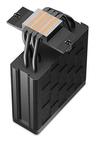 DeepCool AG400 Black ARGB V2 CPU Air Cooler, 120mm PWM Fan, 4 Direct Touch Heat Pipes, Addressable RGB, LGA1851/1700/1200, AM5/AM4 Compatible, High-Performance Single Tower Cooler