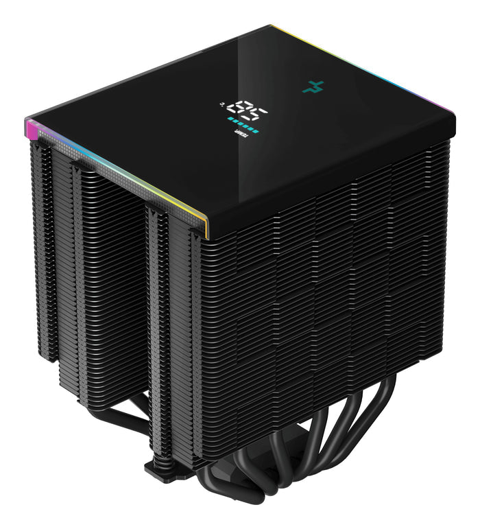 DeepCool AK620 Digital CPU Cooler, Black, 2x 120mm Fan, Dual Tower, ARGB, 6x Direct Touch Copper Heatpipes, Intel/AMD