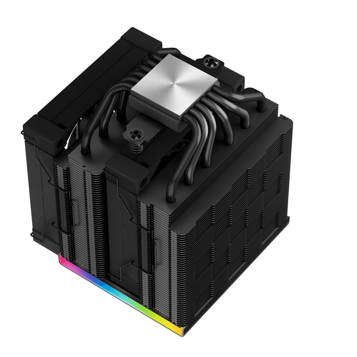 DeepCool AK620 Digital CPU Cooler, Black, 2x 120mm Fan, Dual Tower, ARGB, 6x Direct Touch Copper Heatpipes, Intel/AMD