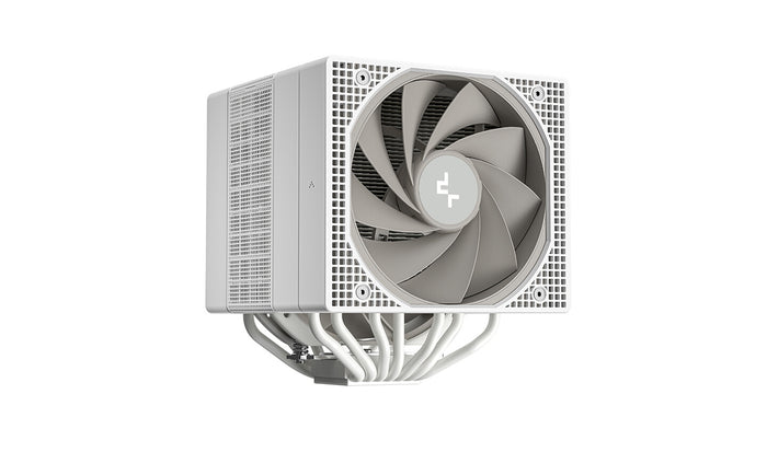 DeepCool ASSASSIN IV Universal Socket 140mm PWM 1400RPM Fan CPU Cooler, White, armed with seven heat pipes and newly designed 120 and 140mm FDB fans