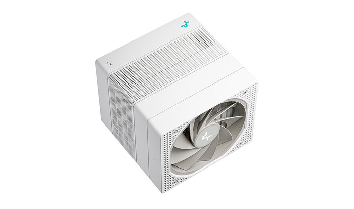 DeepCool ASSASSIN IV Universal Socket 140mm PWM 1400RPM Fan CPU Cooler, White, armed with seven heat pipes and newly designed 120 and 140mm FDB fans