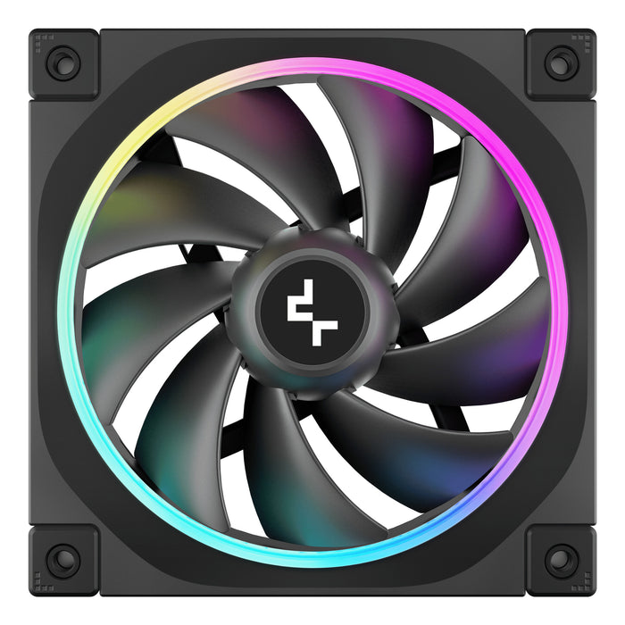 DeepCool FL12 120mm PWM 3 Pack Fan - High Performance, Low Noise, Fluid Dynamic Bearing, 36 ARGB LEDs, 500-2150 RPM, 55 CFM Airflow, 4-Pin PWM Control