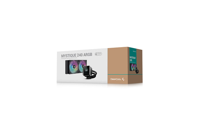 DeepCool Mystique 240 CPU Cooler, ARGB, Personalized Cooling with 2.8" TFT LCD Screen and Enhanced Pump Performance, 5 year warranty