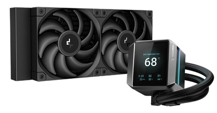 DeepCool Mystique 240 CPU Cooler, Personalized Cooling with 2.8" TFT LCD Screen and Enhanced Pump Performance, 5 year warranty