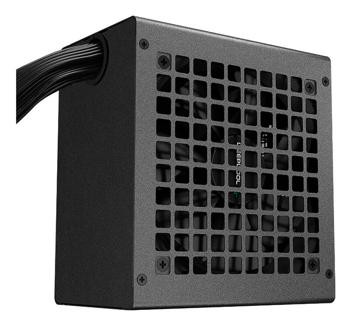 DeepCool PF400 80 PLUS Standard Power Supply 400W, Silent Hydraulic Bearing Fan, Reliable Protection, Flat Black Cables, 85% Efficiency