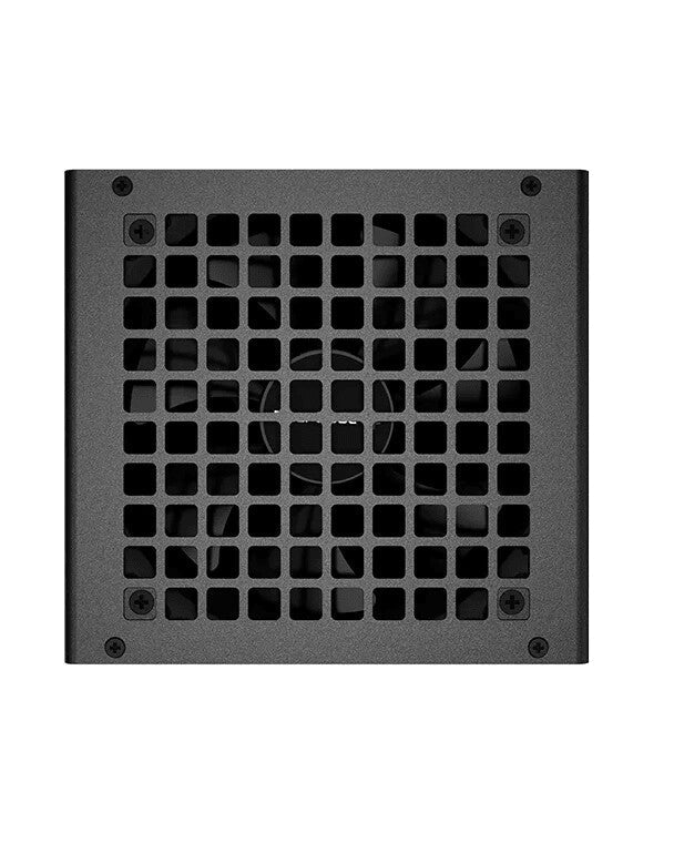 DeepCool PF600 600W PSU, 120mm Silent Hydraulic Bearing Fan, 80 PLUS White, Non Modular, UK Plug, Flat Black Cables, Efficient & Affordable