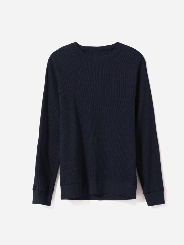 Full Fashion Crew Neck Thermal wool Sweatshirt For Men-Dark Navy-AZ04