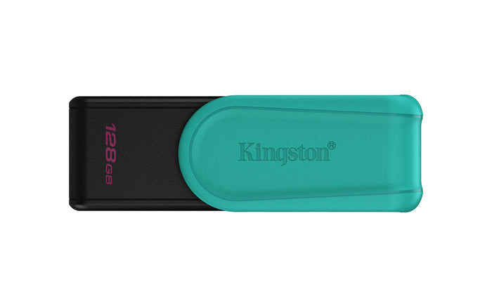 Kingston Technology DataTraveler 128GB Portable USB 3.2 Gen 1 Exodia S (Black/Turquoise)