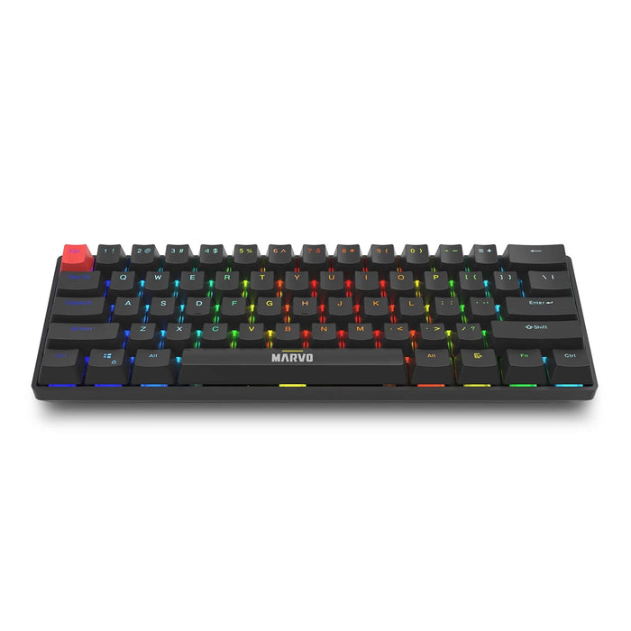 Marvo Scorpion KG933G Saber 61 Wired Mechanical RGB 60% UK Layout Gaming (Black) keyboard QWERTY