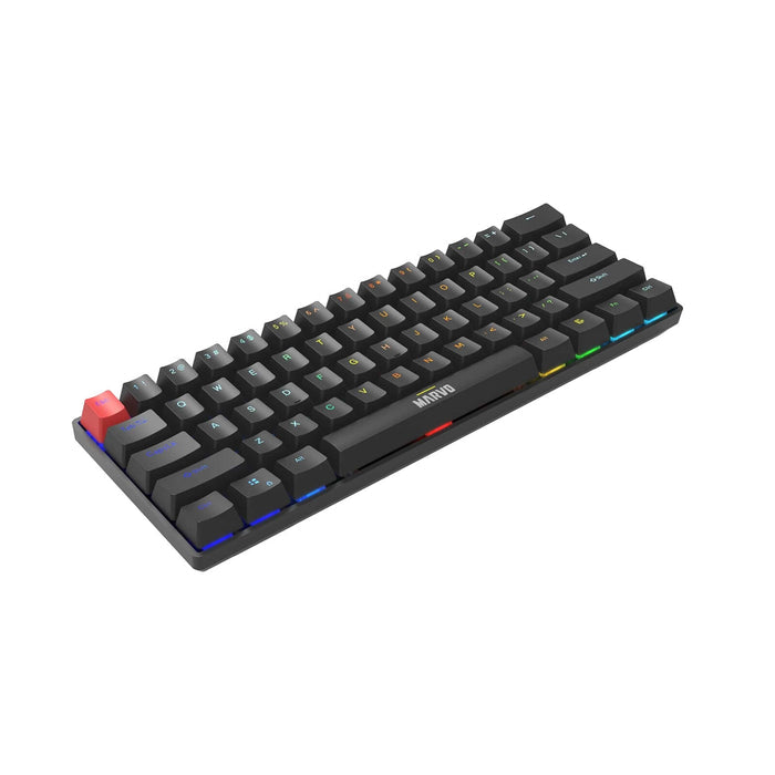 Marvo Scorpion KG933G Saber 61 Wired Mechanical RGB 60% UK Layout Gaming (Black) keyboard QWERTY