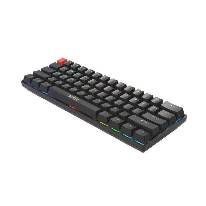 Marvo Scorpion KG933G Saber 61 Wired Mechanical RGB 60% UK Layout Gaming (Black) keyboard QWERTY