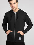 NYC Polo Fleece Zipper Hoodie For Men-Black-BR14352