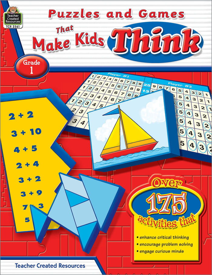 Puzzles and Games that Make Kids Think Grd 1 Ebook